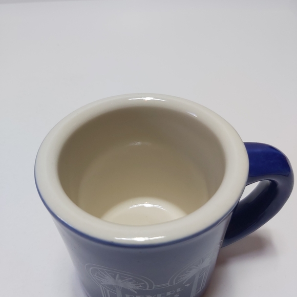 Vtg '84 rare blue Beverly Hills Cafe  thick rim - Picture 2 of 3